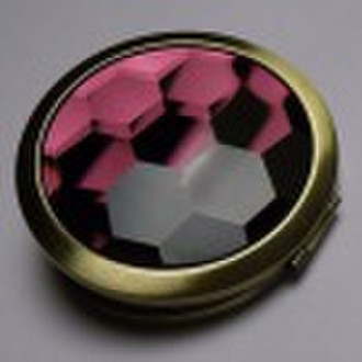 Makeup mirror, crystal cosmetic mirror,cosmetic bo