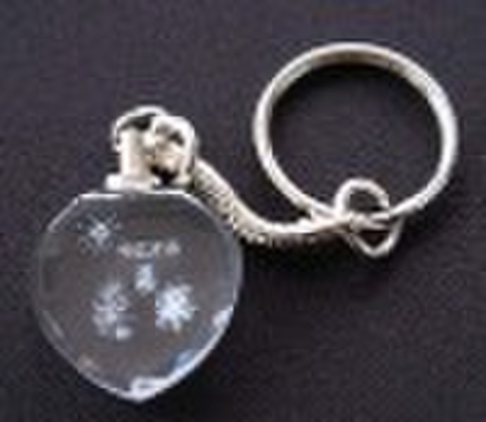 crystal keychain with light