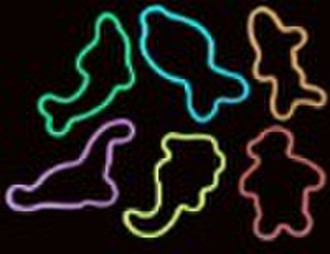 glow in dark silly band,shaped silly bandz