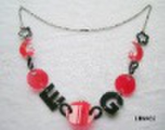 LMNK62 Fashion Star Handmmade Wooden Necklace