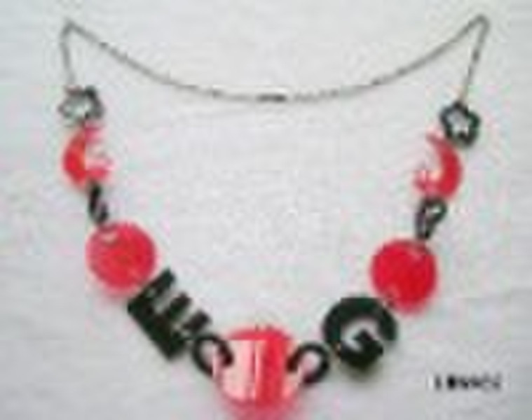 LMNK62 Fashion Star Handmmade Wooden Necklace