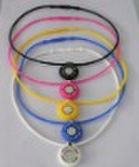 Fashion colorful lucky silicon necklace