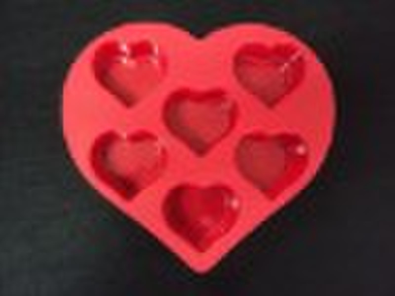 heart shape silicone ice trays