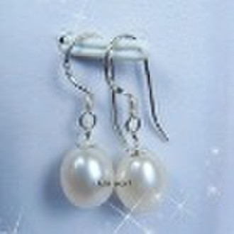 Silver Fashion Pearl Earrings Drop