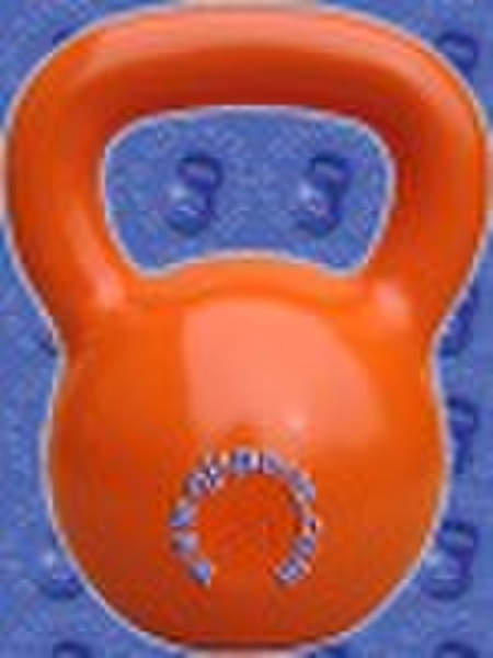 cast iron kettle bell polished surface yellow 20kg