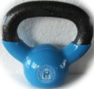 vinyl coated cast iron kettlebell blue 5lb