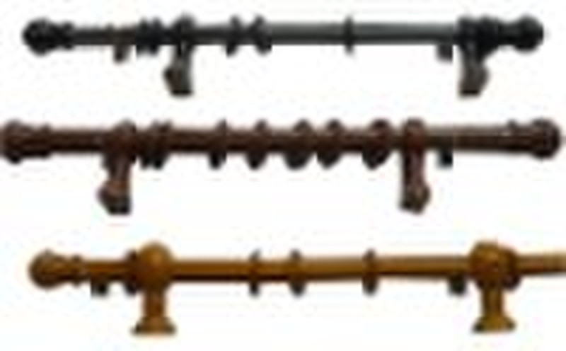 wooden curtain pole/curtain rod