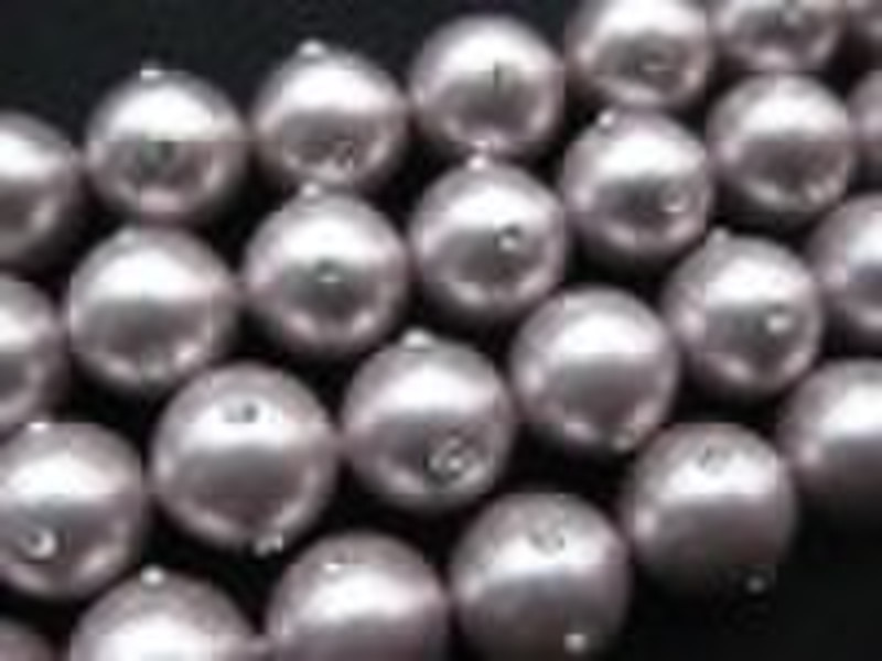 SHELL PEARL WITH CRYSTAL RHINESTONE