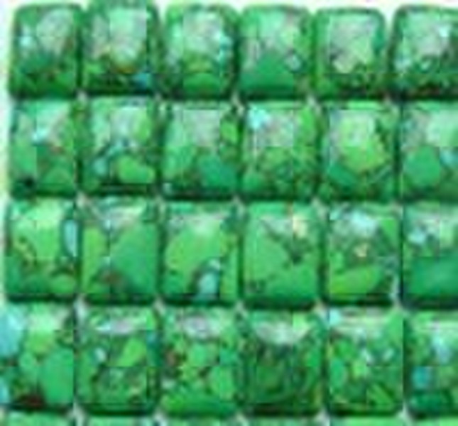 green turquoise with fine black matrix