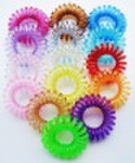 Elastic plastic hair bands