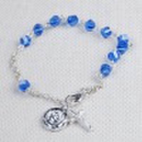 rosary bracelet,A grade glass rosary beads