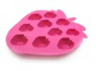 Silicone Strawberry Ice Tray