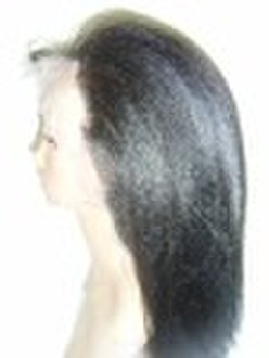 14" kinky straight stock full lace wig