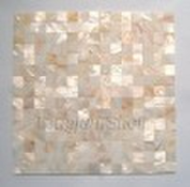 Chinese river shell mosaic seamless--square--natur