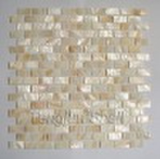 Chinese river shell mosaic - Backstein-Stil - Natur c