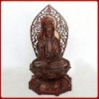 Charm Wood Craft Buddha Statue