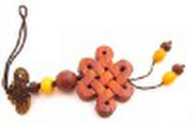 Chinese knot wooden pendant
