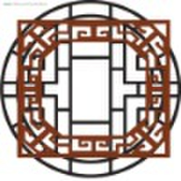 Artistic wooden window pane