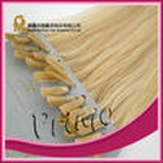 silky straight stick-tip hair extension/nail-tip h