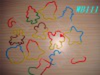 Christmas Silly Bandz Rubber Band Silicon Bracelet