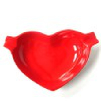 Heart shaped ashtray in Red , Available in Various