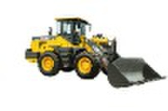 wheel loader with rock bucket