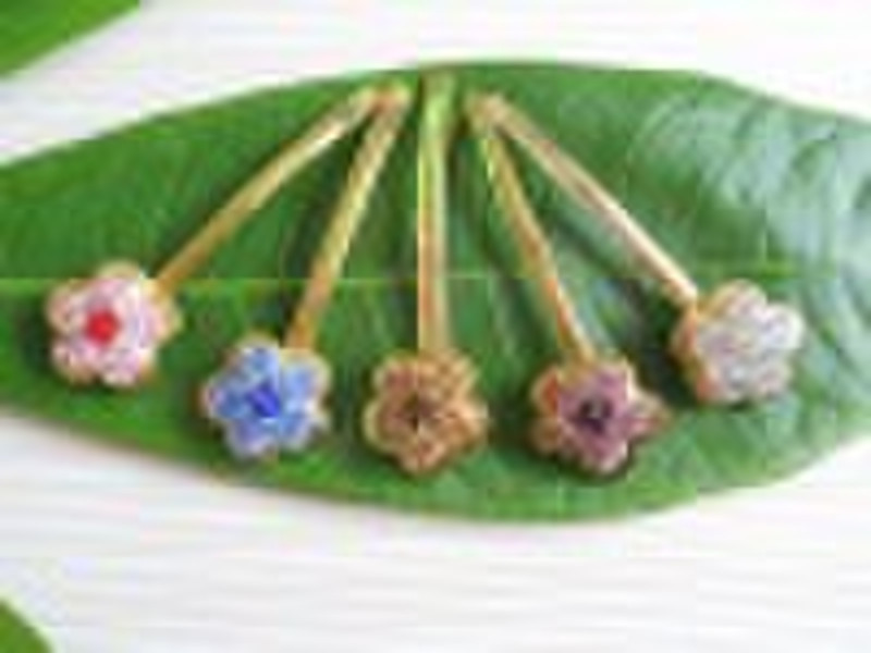 alloy hair clips with diamond