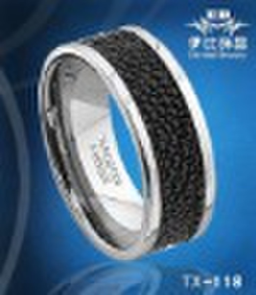 Leather Inlay, Grooved, Polished shiny, Fashion Tu