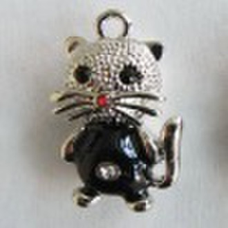 fashion 3D cat pendant