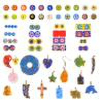 Millefiori Glass Bead and Pendant