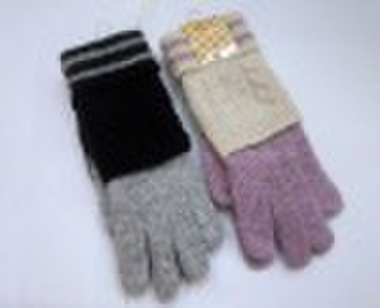 Fashion cony hair Gloves