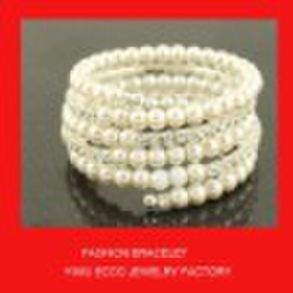 2011 new style Fashion jewelry--glass pearl bracel