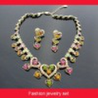 2011 Fashion crystal +zircon jewelry set (SZT-041)