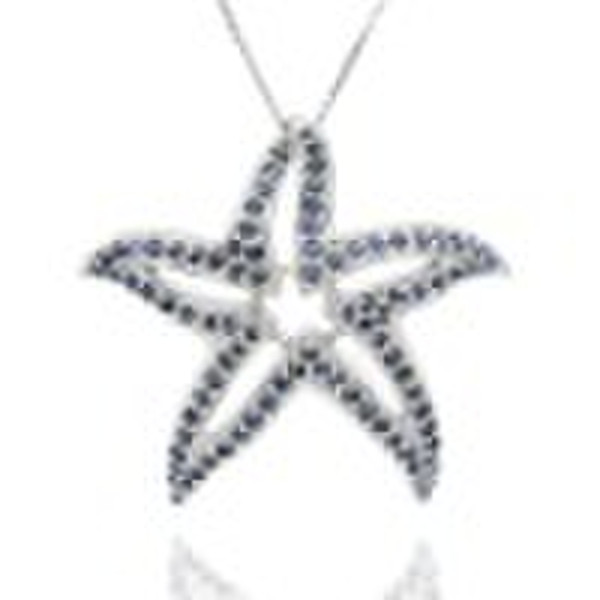 silver sapphire pendant  fashion jewelry fashion p