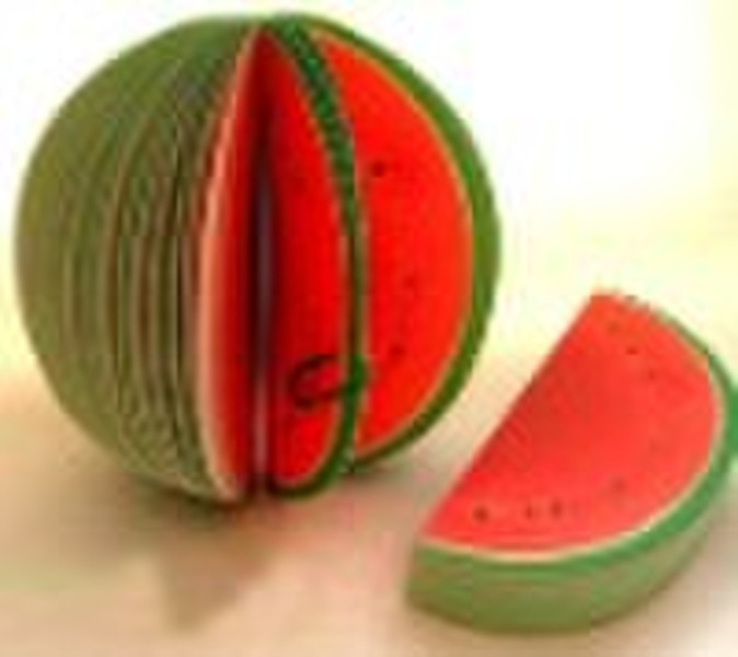 sticky fruit notepad