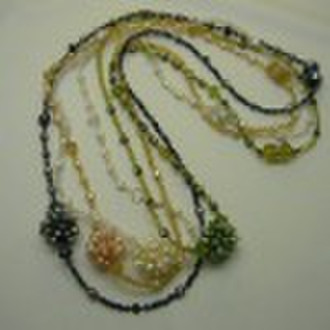 pearl necklace/handmade necklace/crystal necklace