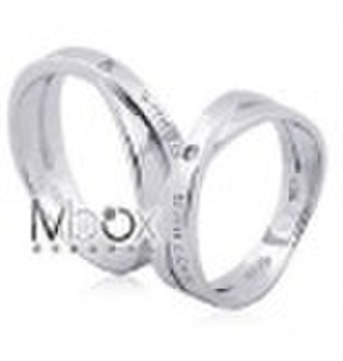 925 pure silver plated platinum   lover set JZ1030