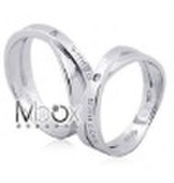 925 pure silver plated platinum   lover set JZ1030