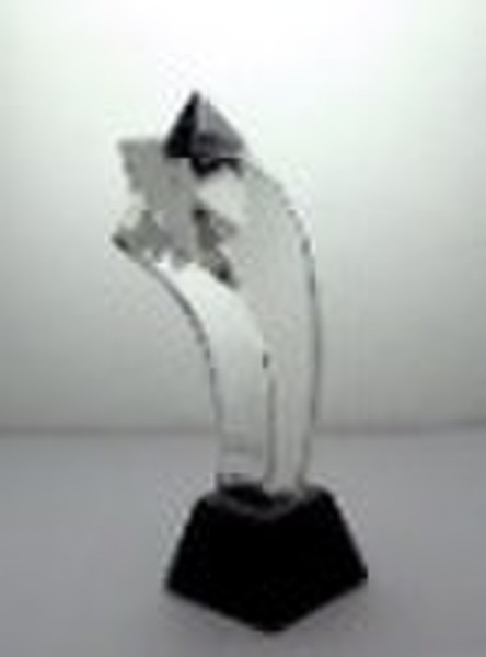 crystal award trophy