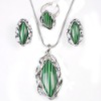 New arrival malachite jewelry set