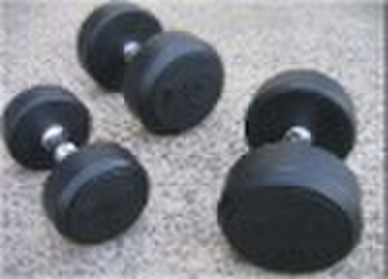 fixed rubber dumbbell