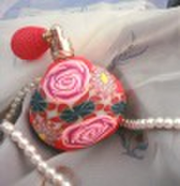 polymer clay perfume bottle