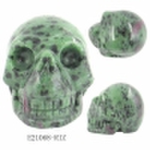 Gemstone Skull Sculpture E21068-RIZ
