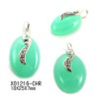 Gemstone Pendant with 925 silver X01216- CHR