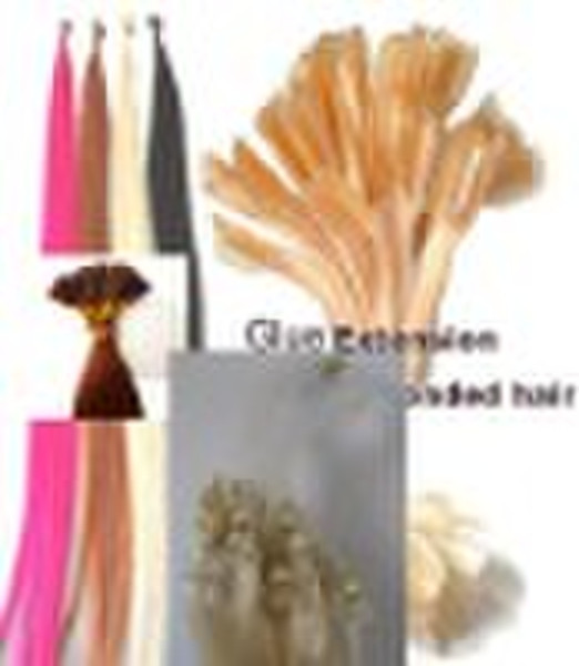 human hair extensions / pre-bonded hair / nail hai
