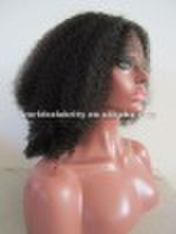 stock fashion curl 18 inch 1# lace front wig