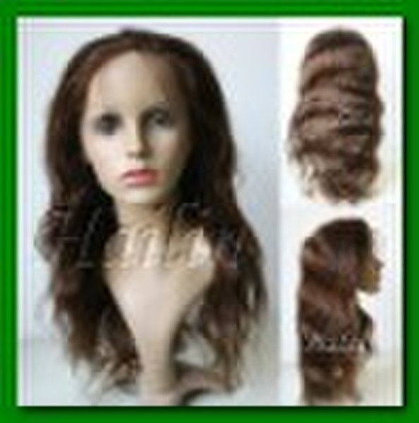 100% Indian Remy body wave 18inch-4# lace front wi