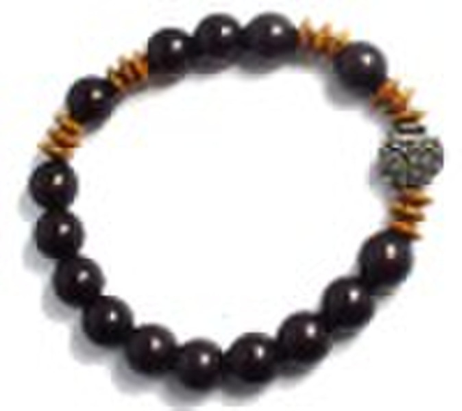 Wood Rosary Bracelet