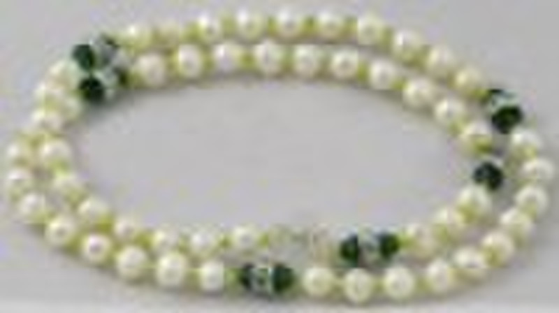 Pearl rosary bracelet