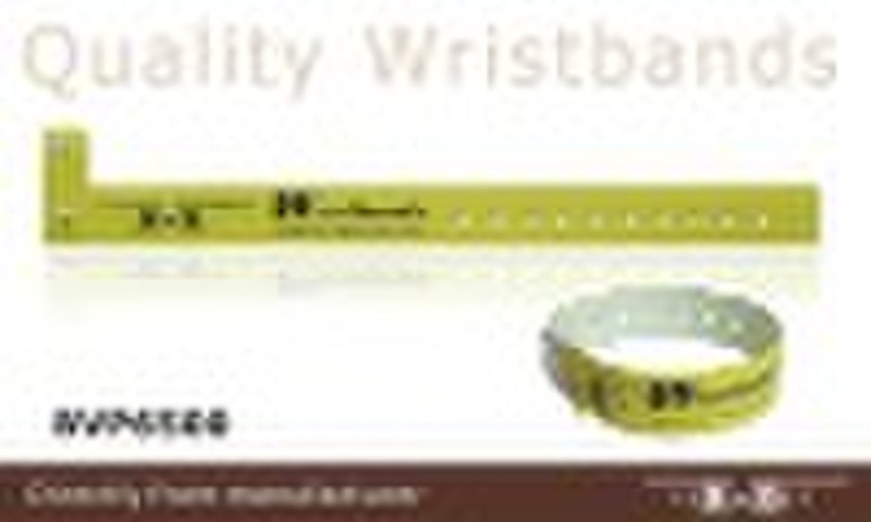 Multi-tab vinyl wristbands